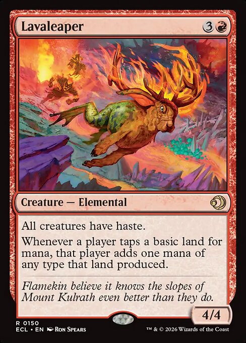 Lorwyn Eclipsed - 150 - Lavaleaper - Rare - R - Non-foil (Front)