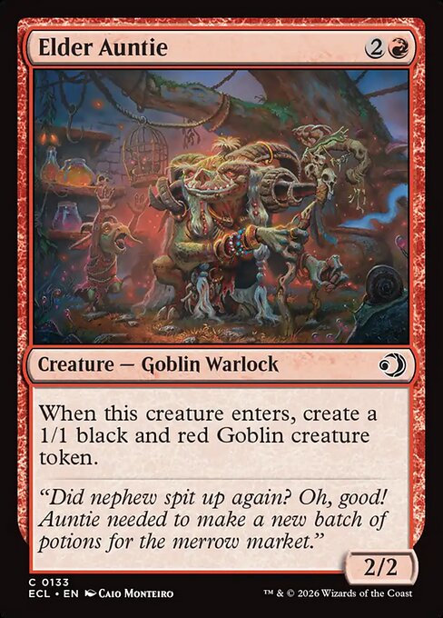 Lorwyn Eclipsed - 133 - Elder Auntie - Common - R - Non-foil (Front)