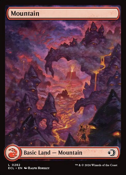 Lorwyn Eclipsed - 282 - Mountain - Common - C - Non-foil (Front)