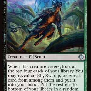 Lorwyn Eclipsed - 218 - Eclipsed Elf - Uncommon - BG - Non-foil (Front)