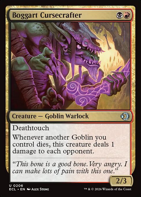 Lorwyn Eclipsed - 206 - Boggart Cursecrafter - Uncommon - BR - Non-foil (Front)