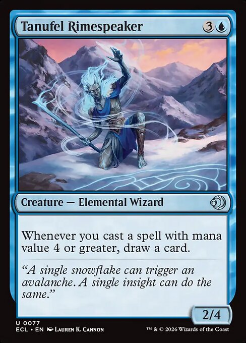 Lorwyn Eclipsed - 77 - Tanufel Rimespeaker - Uncommon - U - Non-foil (Front)