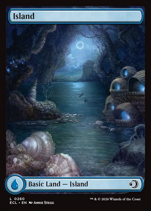 Lorwyn Eclipsed - 280 - Island - Common - C - Non-foil (Front)