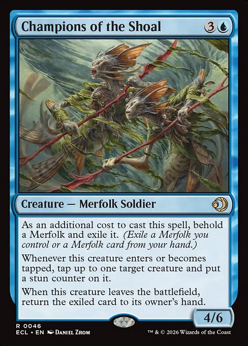 Lorwyn Eclipsed - 46 - Champions of the Shoal - Rare - U - Non-foil (Front)