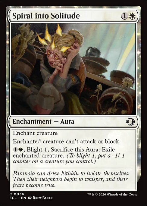 Lorwyn Eclipsed - 36 - Spiral into Solitude - Common - W - Non-foil (Front)