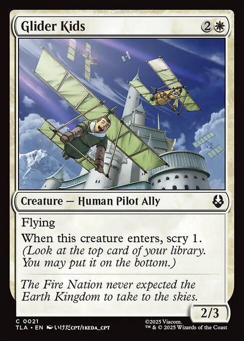 Avatar: The Last Airbender - 21 - Glider Kids - Common - W - Non-foil (Front)