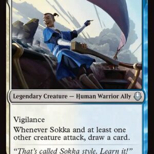 Avatar: The Last Airbender - 241 - Sokka, Lateral Strategist - Uncommon - WU - Non-foil (Front)