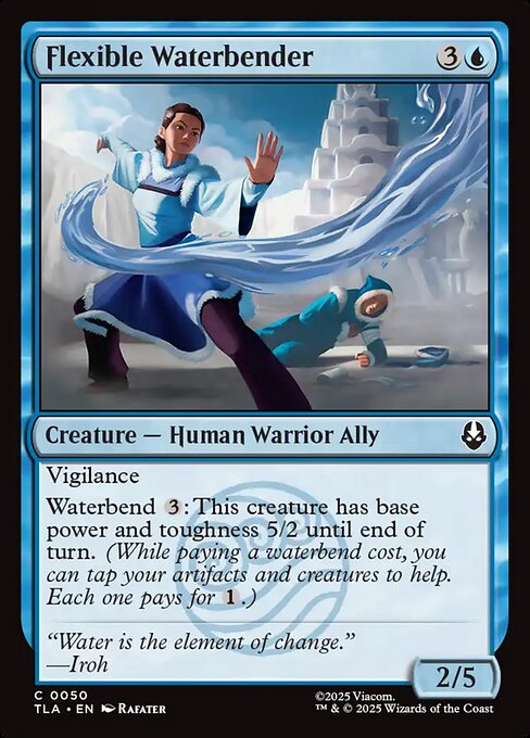 Avatar: The Last Airbender - 50 - Flexible Waterbender - Common - U - Non-foil (Front)