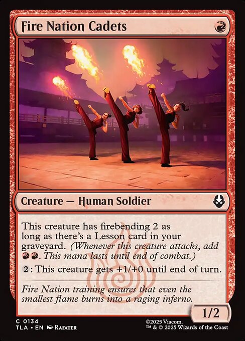 Avatar: The Last Airbender - 134 - Fire Nation Cadets - Common - R - Non-foil (Front)