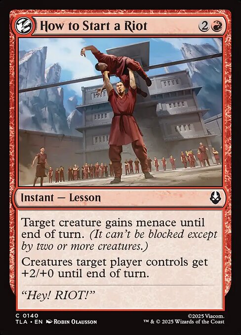 Avatar: The Last Airbender - 140 - How to Start a Riot - Common - R - Non-foil (Front)