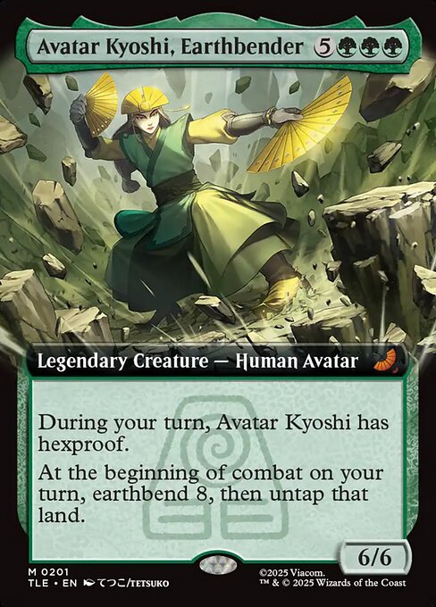 Avatar: The Last Airbender Eternal - 201 - Avatar Kyoshi, Earthbender - Mythic - G - Foil (Front)