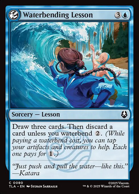 Avatar: The Last Airbender - 80 - Waterbending Lesson - Common - U - Non-foil (Front)