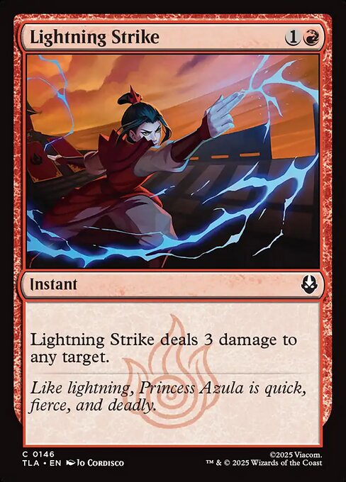 Avatar: The Last Airbender - 146 - Lightning Strike - Common - R - Non-foil (Front)