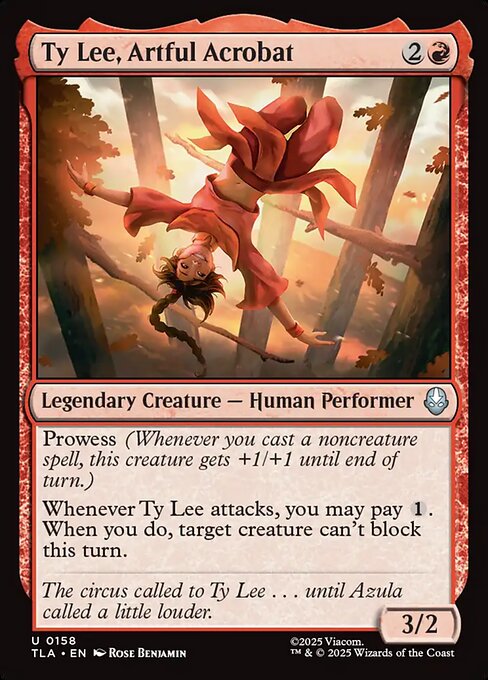 Avatar: The Last Airbender - 158 - Ty Lee, Artful Acrobat - Uncommon - R - Non-foil (Front)