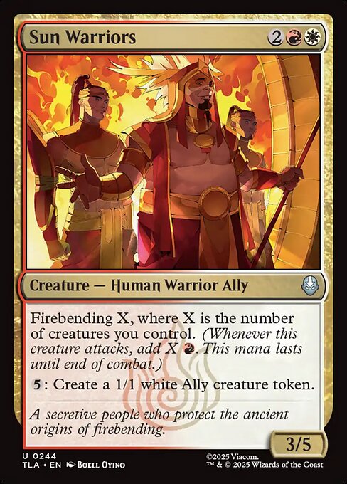 Avatar: The Last Airbender - 244 - Sun Warriors - Uncommon - WR - Non-foil (Front)