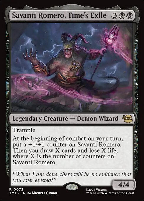 Teenage Mutant Ninja Turtles - 72 - Savanti Romero, Time's Exile - Rare - B - Non-foil (Front)