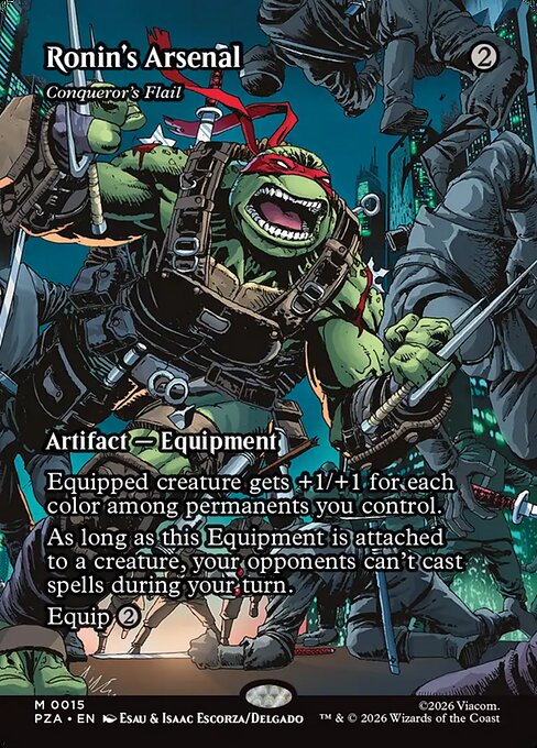 Teenage Mutant Ninja Turtles Source Material - 15 - Conqueror's Flail - Mythic - C - Non-foil (Front)