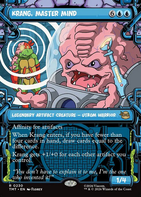 Teenage Mutant Ninja Turtles - 230 - Krang, Master Mind - Rare - U - Non-foil (Front)