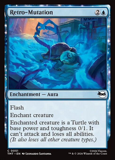 Teenage Mutant Ninja Turtles - 51 - Retro-Mutation - Common - U - Foil (Front)