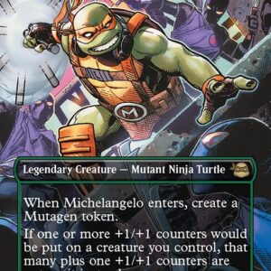 Teenage Mutant Ninja Turtles - 214 - Michelangelo, Weirdness to 11 - Rare - G - Non-foil (Front)