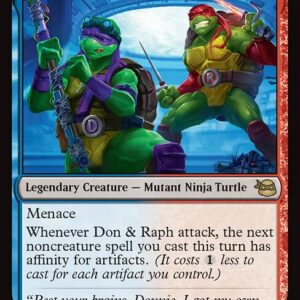 Teenage Mutant Ninja Turtles - 144 - Don & Raph, Hard Science - Rare - UR - Non-foil (Front)