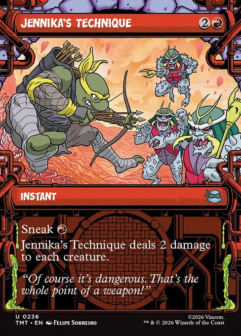 Teenage Mutant Ninja Turtles - 236 - Jennika's Technique - Uncommon - R - Foil (Front)