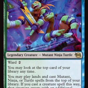 Teenage Mutant Ninja Turtles - 157 - Mikey & Don, Party Planners - Rare - UG - Non-foil (Front)