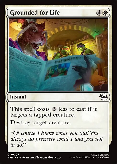 Teenage Mutant Ninja Turtles - 7 - Grounded for Life - Common - W - Foil (Front)