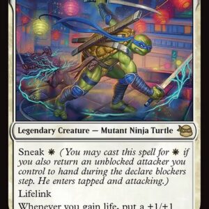 Teenage Mutant Ninja Turtles - 15 - Leonardo, Cutting Edge - Rare - W - Non-foil (Front)