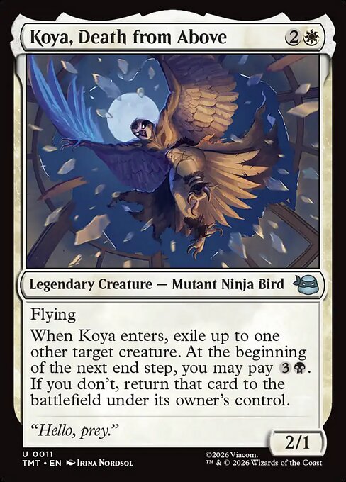 Teenage Mutant Ninja Turtles - 11 - Koya, Death from Above - Uncommon - W - Non-foil (Front)