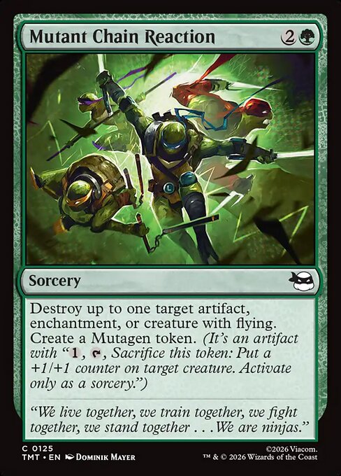 Teenage Mutant Ninja Turtles - 125 - Mutant Chain Reaction - Common - G - Foil (Front)