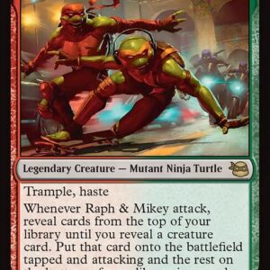 Teenage Mutant Ninja Turtles - 167 - Raph & Mikey, Troublemakers - Rare - RG - Non-foil (Front)