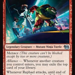 Teenage Mutant Ninja Turtles - 101 - Raphael, Most Attitude - Uncommon - R - Non-foil (Front)