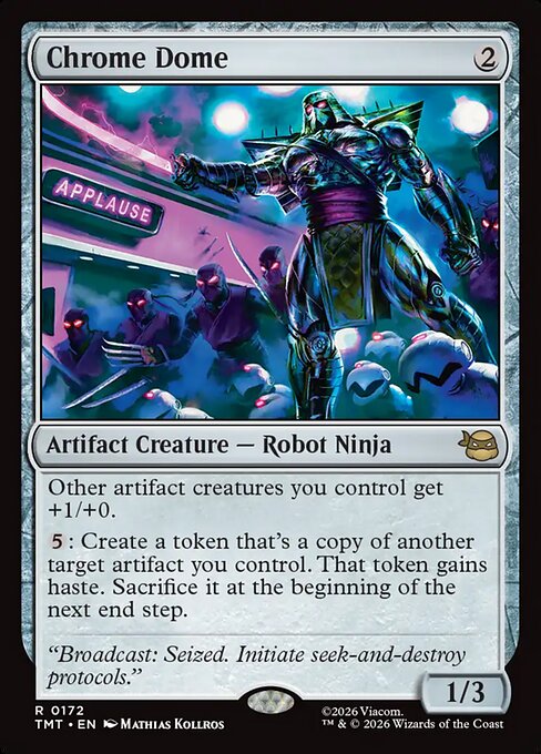 Teenage Mutant Ninja Turtles - 172 - Chrome Dome - Rare - C - Non-foil (Front)