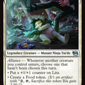 Teenage Mutant Ninja Turtles - 19 - Lita, Little Orphan Amphibian - Uncommon - W - Non-foil (Front)