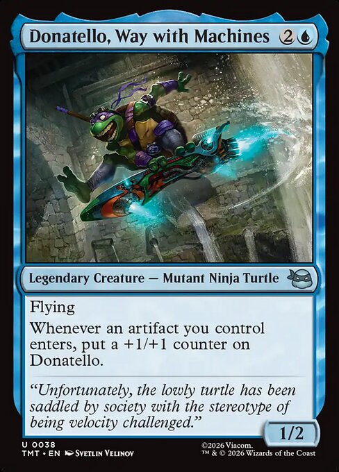 Teenage Mutant Ninja Turtles - 38 - Donatello, Way with Machines - Uncommon - U - Non-foil (Front)