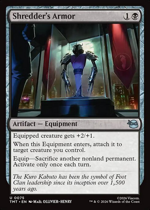 Teenage Mutant Ninja Turtles - 75 - Shredder's Armor - Uncommon - B - Non-foil (Front)