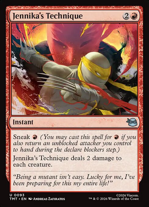 Teenage Mutant Ninja Turtles - 93 - Jennika's Technique - Uncommon - R - Non-foil (Front)