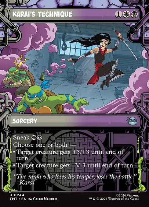 Teenage Mutant Ninja Turtles - 244 - Karai's Technique - Uncommon - WB - Non-foil (Front)