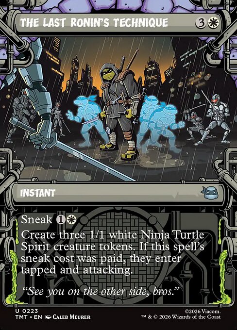 Teenage Mutant Ninja Turtles - 223 - The Last Ronin's Technique - Uncommon - W - Non-foil (Front)
