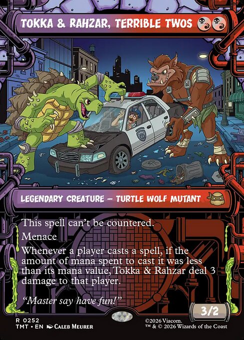 Teenage Mutant Ninja Turtles - 252 - Tokka & Rahzar, Terrible Twos - Rare - BR - Non-foil (Front)