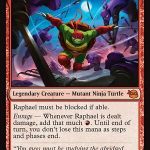 Teenage Mutant Ninja Turtles - 102 - Raphael, Ninja Destroyer - Mythic - R - Non-foil (Front)