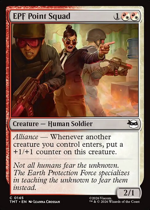 Teenage Mutant Ninja Turtles - 145 - EPF Point Squad - Common - WR - Non-foil (Front)